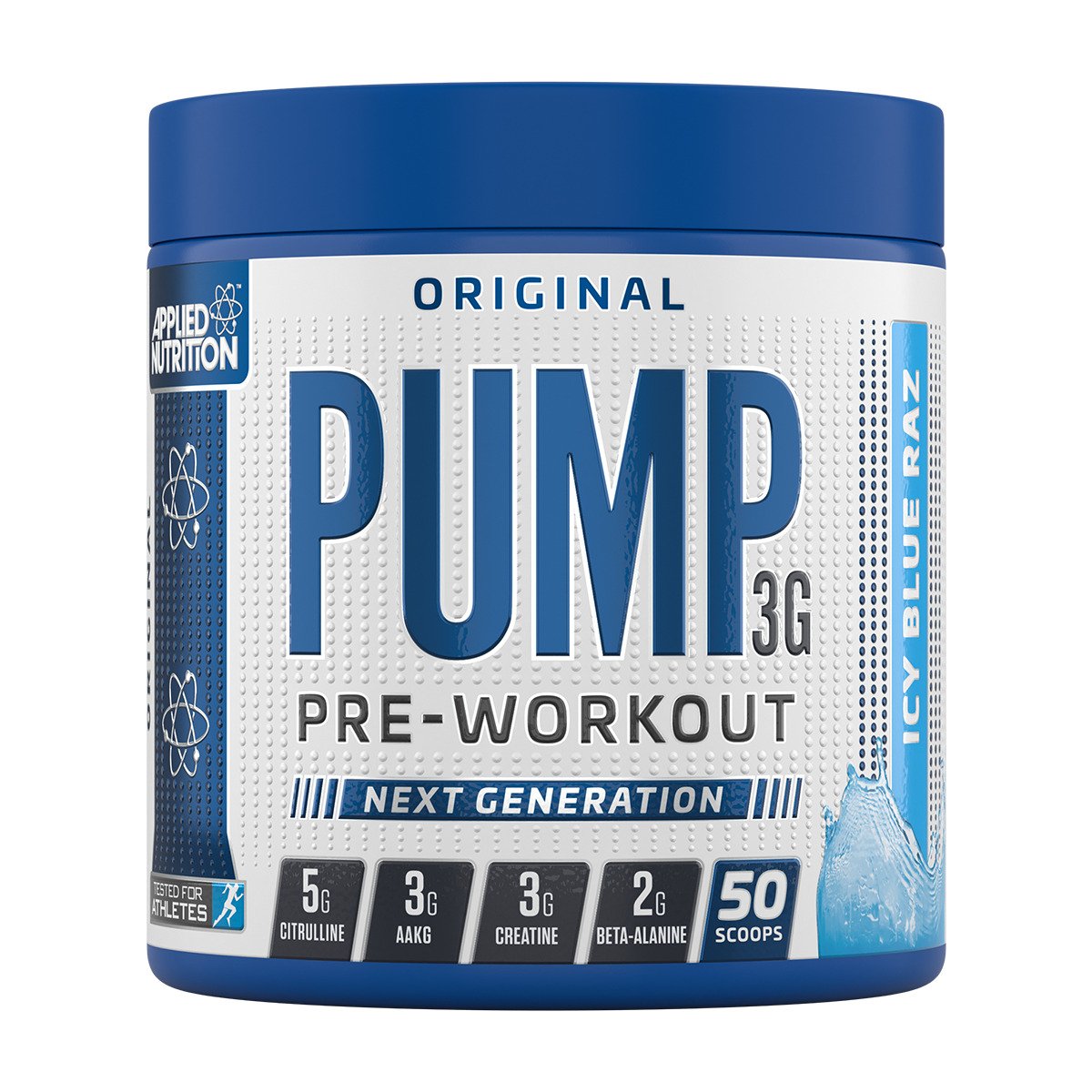 Afsupplements applied nutrition pump 3g pre workout blue icy raz