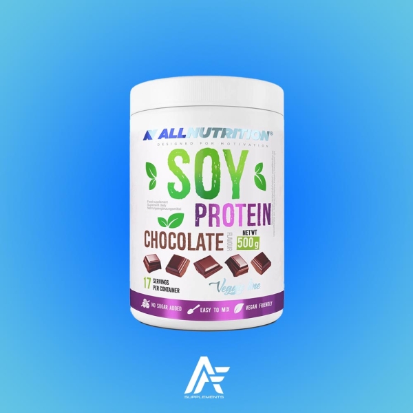 allnutrition soy protein vegan protein chocolate 500g afsupplements nutrition online shop dubai uae