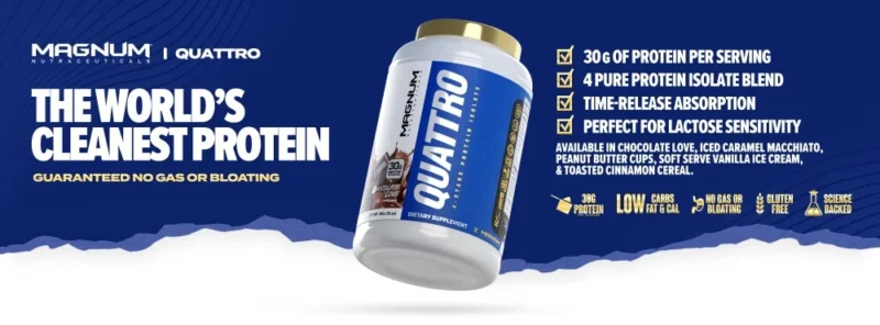 magnum nutraceuticals quattro 5lb flavour available in UAE